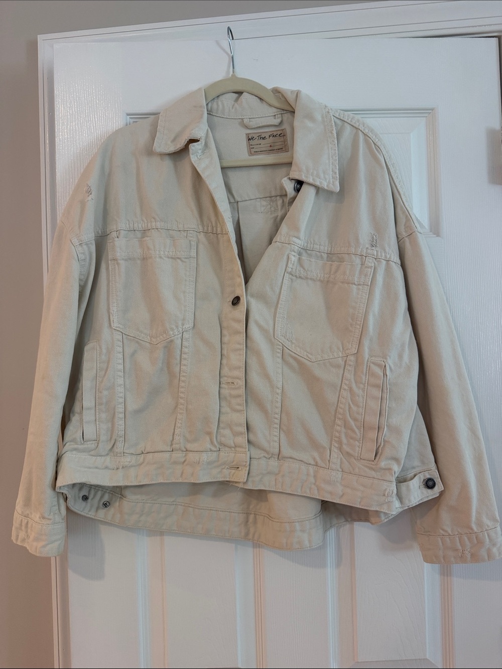 We The Free Cream Boxy Jean Jacket - Women's